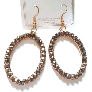 Chloe Accessory Brownish Dangle Earrings